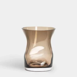 Squeeze Smokey Brown Tulip Vase Add EngravingAdd Monogram