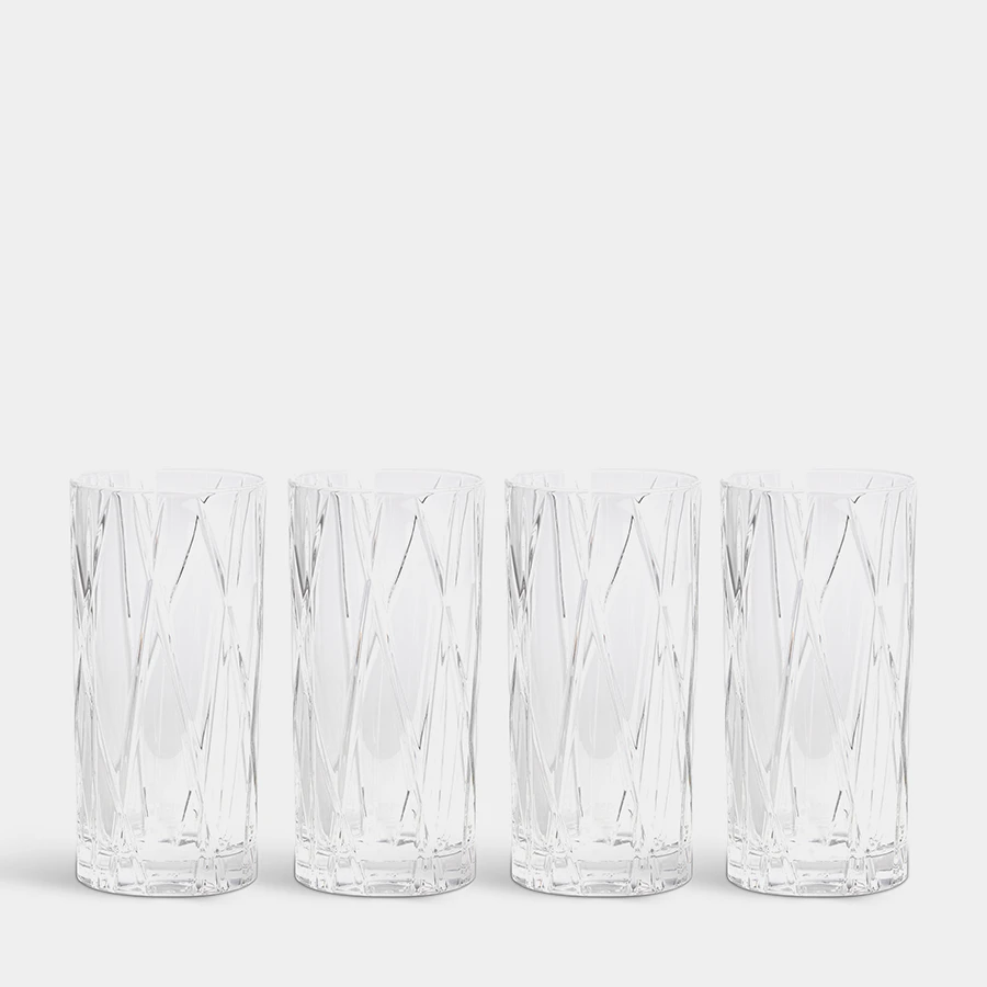 City Highball - Set Of 4 Add EngravingAdd Monogram 1 City Highball - Set Of 4 Add EngravingAdd Monogram