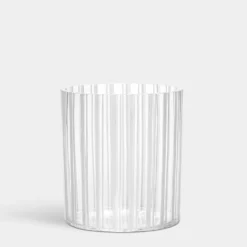 Cut In Number Striped Vase Low Add EngravingAdd Monogram