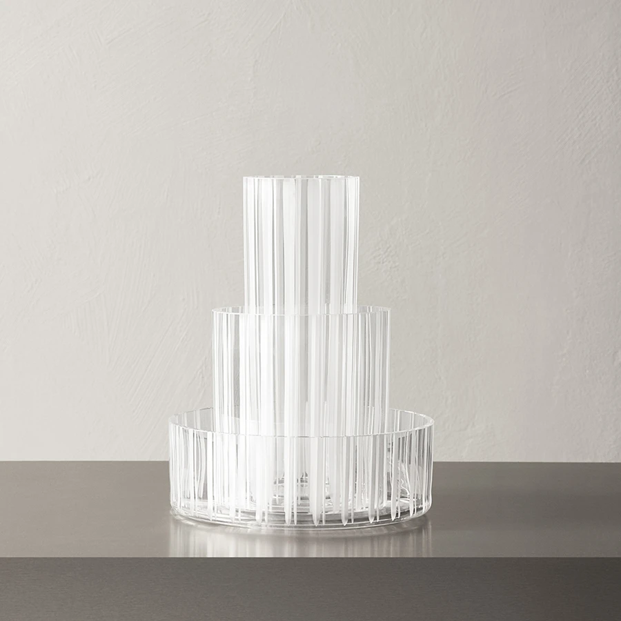 Cut In Number Striped Vase Low Add EngravingAdd Monogram 2 Cut In Number Striped Vase Low Add EngravingAdd Monogram - Image 2