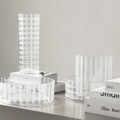 Cut In Number Striped Vase Low Add EngravingAdd Monogram 7 Cut In Number Striped Vase Low Add EngravingAdd Monogram -Orrefors Shop 6552524 2