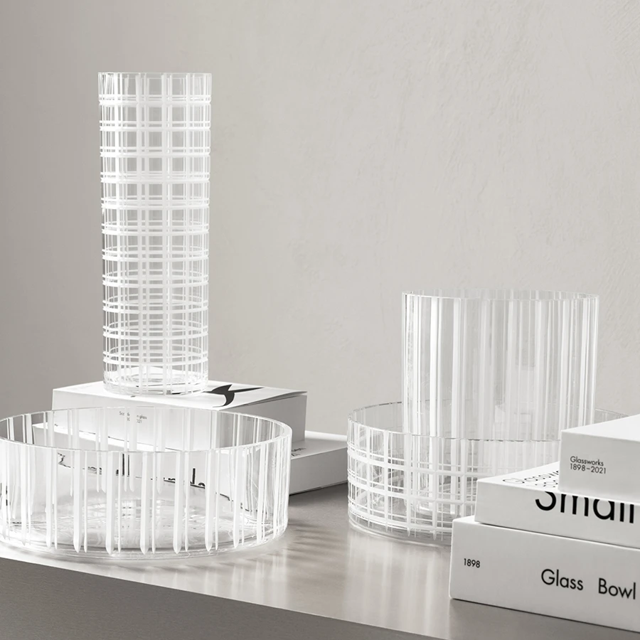 Cut In Number Striped Vase Low Add EngravingAdd Monogram 3 Cut In Number Striped Vase Low Add EngravingAdd Monogram - Image 3