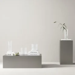 Cut In Number Striped Vase Low Add EngravingAdd Monogram 9 Cut In Number Striped Vase Low Add EngravingAdd Monogram -Orrefors Shop 6552524 4