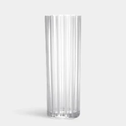 Cut In Number Striped Vase Tall Add EngravingAdd Monogram