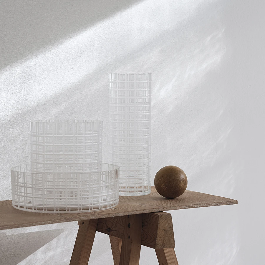 Cut In Number Checkered Vase Low Add EngravingAdd Monogram 2 Cut In Number Checkered Vase Low Add EngravingAdd Monogram - Image 2