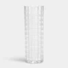 Cut In Number Checkered Vase Tall Add EngravingAdd Monogram