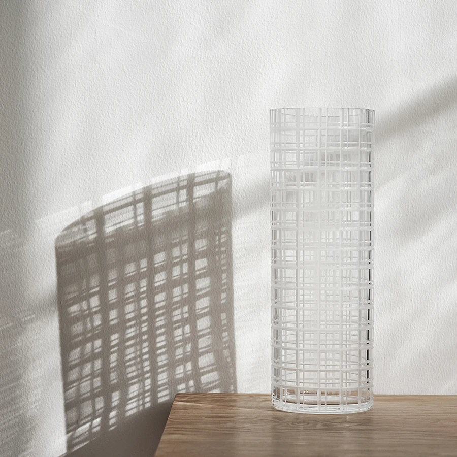 Cut In Number Checkered Vase Tall Add EngravingAdd Monogram 2 Cut In Number Checkered Vase Tall Add EngravingAdd Monogram - Image 2