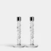 Carat Candlestick Silver Medium - Set Of 2