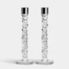 Carat Candlestick Silver Large - Set Of 2