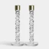 Carat Candlestick Brass Large - Set Of 2