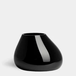 Ebon Black Vase Medium Add EngravingAdd Monogram